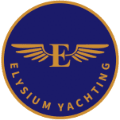 Official Elysium Yachting logo for luxury Greek sailing charters
