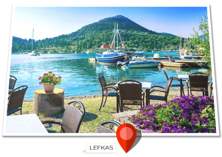 Lefkas sailing itinerary and yacht charter harbor view