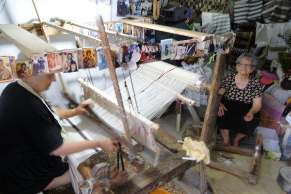 Traditional Greek weaving loom - Authentic cultural experiences on Ionian yacht charters 2026