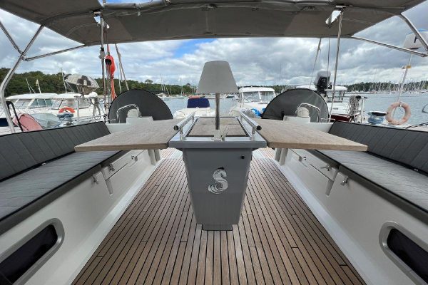Spacious Beneteau Oceanis 45 cockpit - Luxury yacht charters Greece 2026